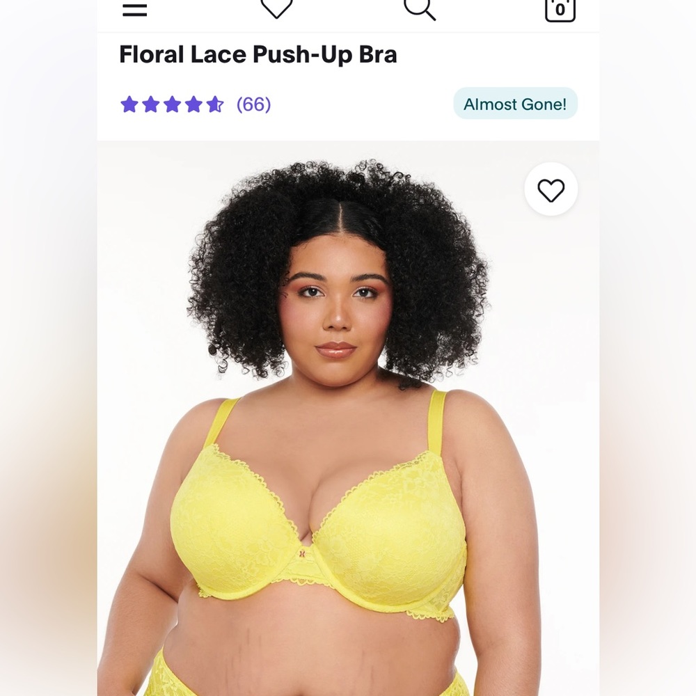 Savage X Fenty Floral Lace Push up Bra